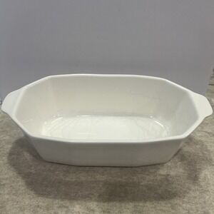Vintage Pfaltzgraff Heritage White 2 Qt Bread Loaf Pan #235 USA 1960's 1970's